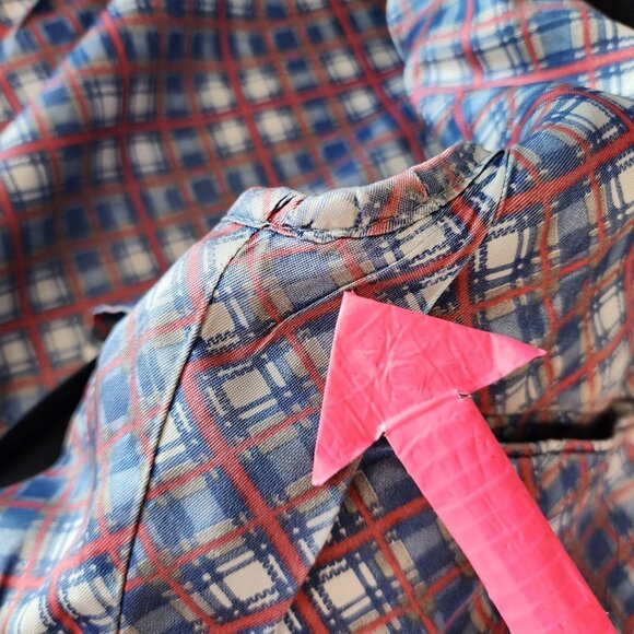 Vintage Johnny Carson Tailored For Joslins Navy Blue Sport Coat Blazer Mens 42 - Picture 10 of 13